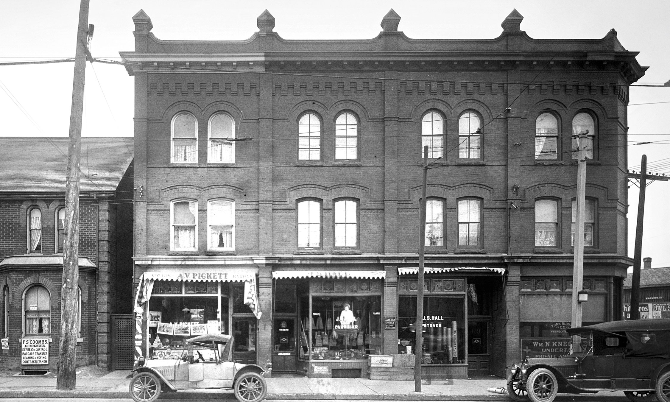 The Shops of Summerhill in an archival photograph